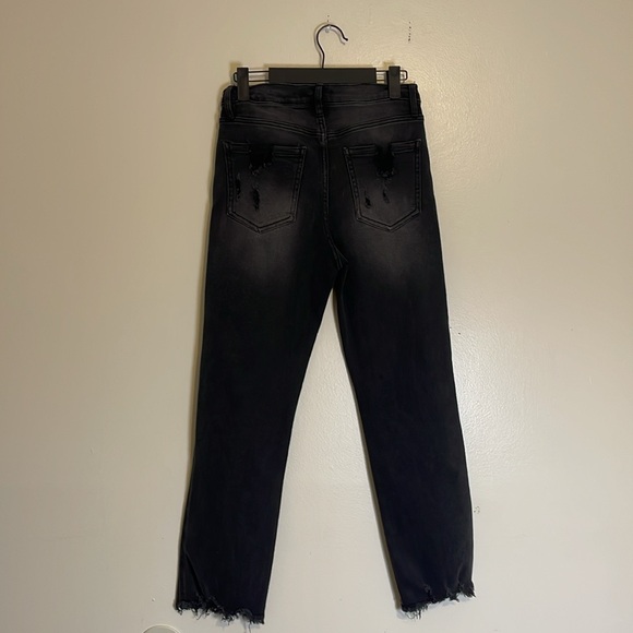 RE Generation By Celebrity Pink | Venus Distressed Grey/Black Jeans - Picture 6 of 7